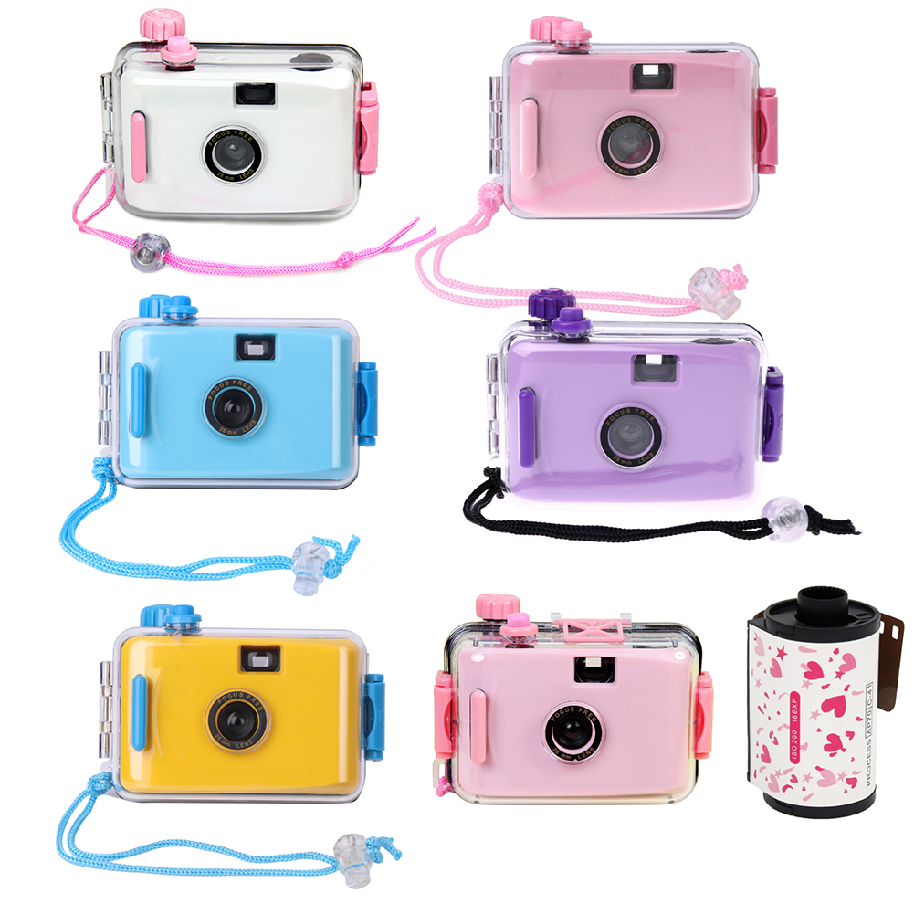 휴대용 어린이 카메라, 귀여운 어린이 비 일회용 카메라, 편리한 방수 및 충격 방지 필름, 로모 카메라, 2020 년 최신 패션